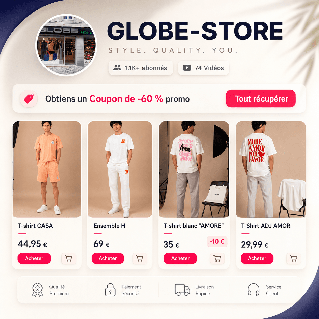 Projet Globe Store