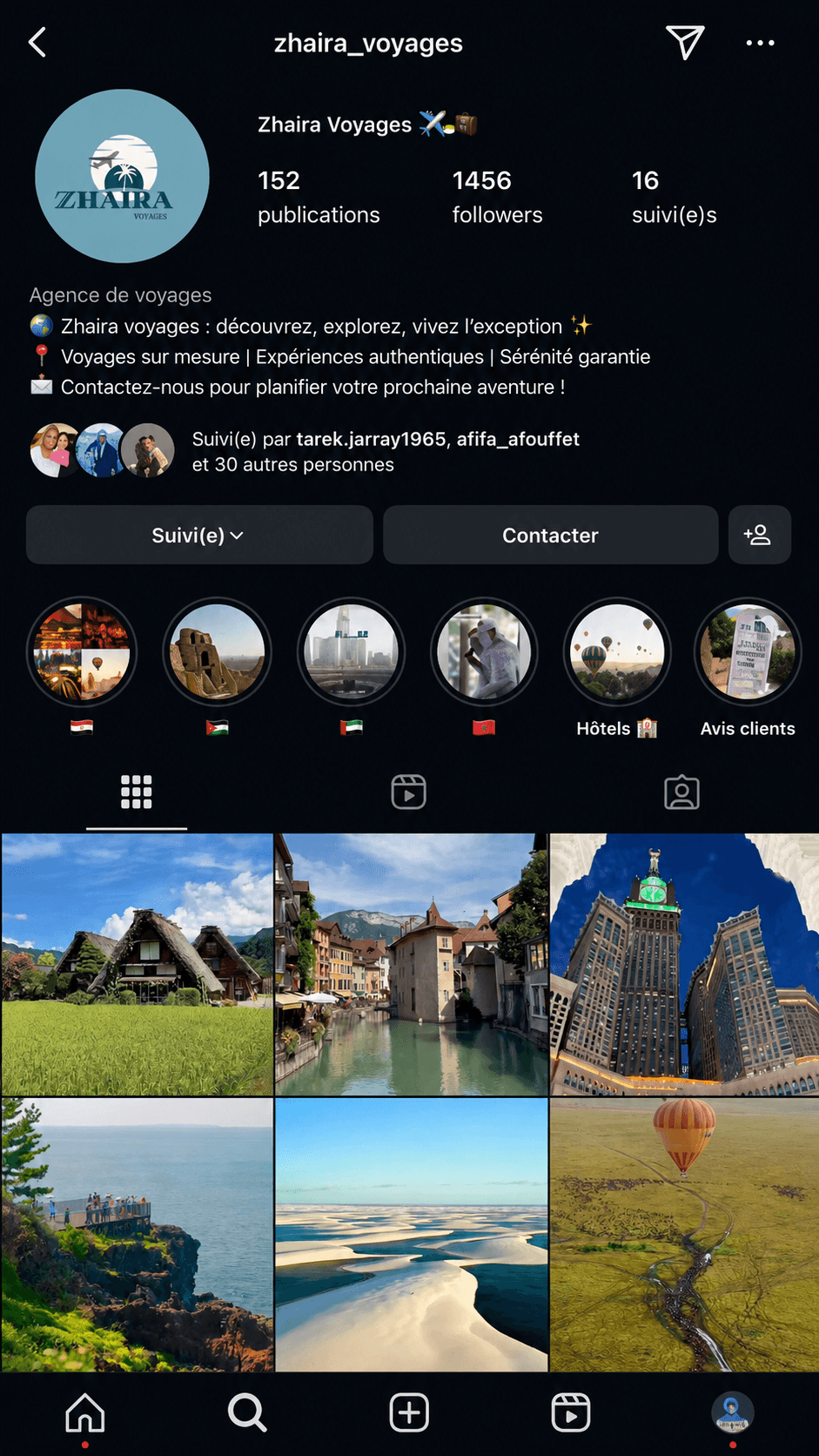 Projet Zhaira Voyages