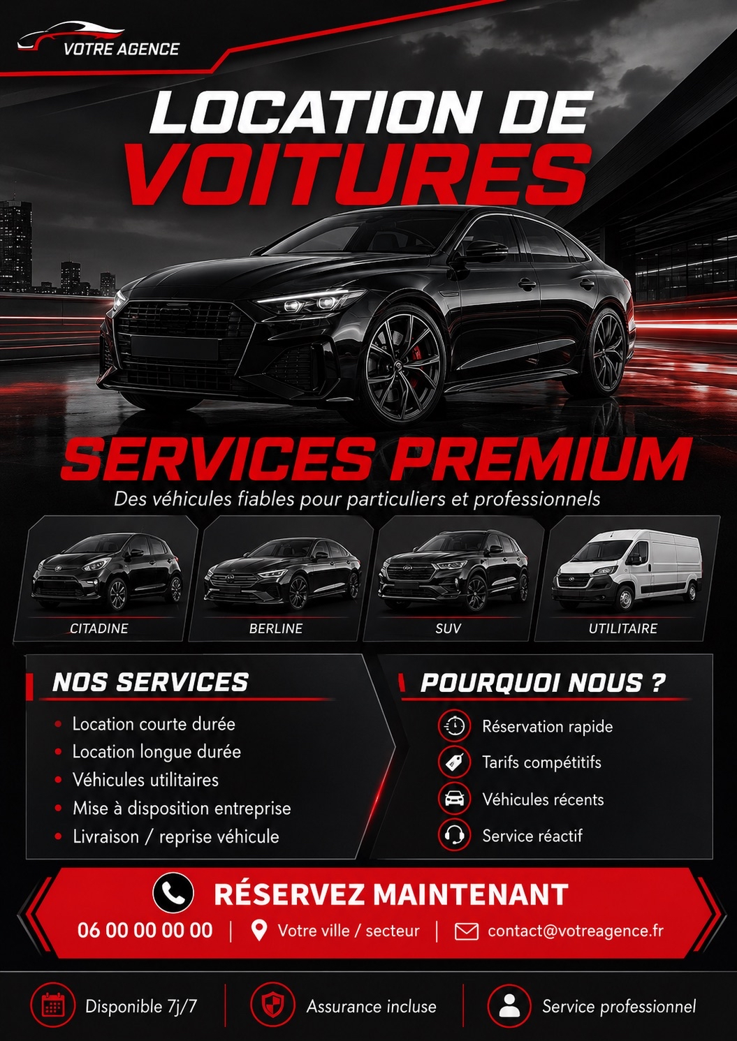 Flyer agence de location