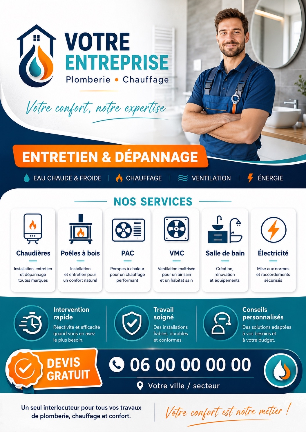 Flyer plombier