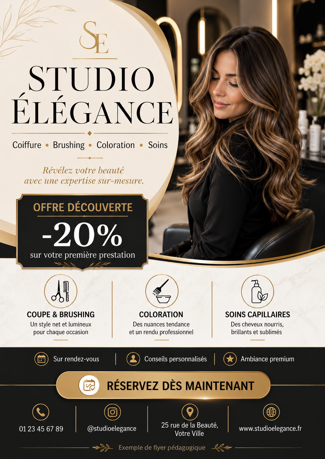 Flyer salon de coiffure