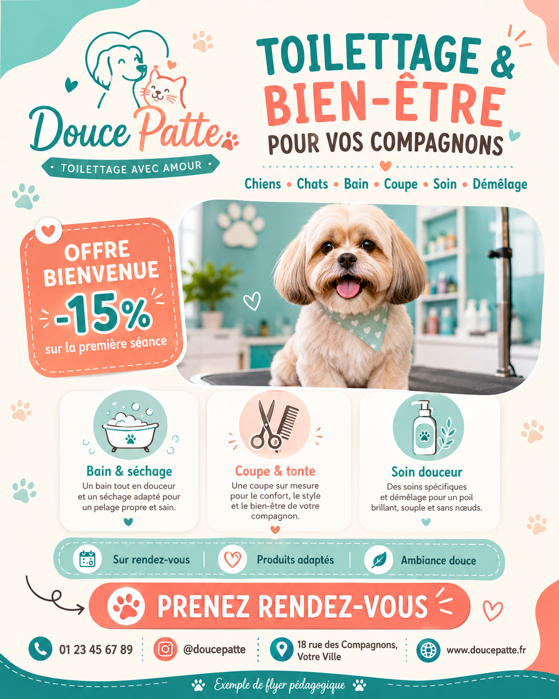 Flyer toilettage