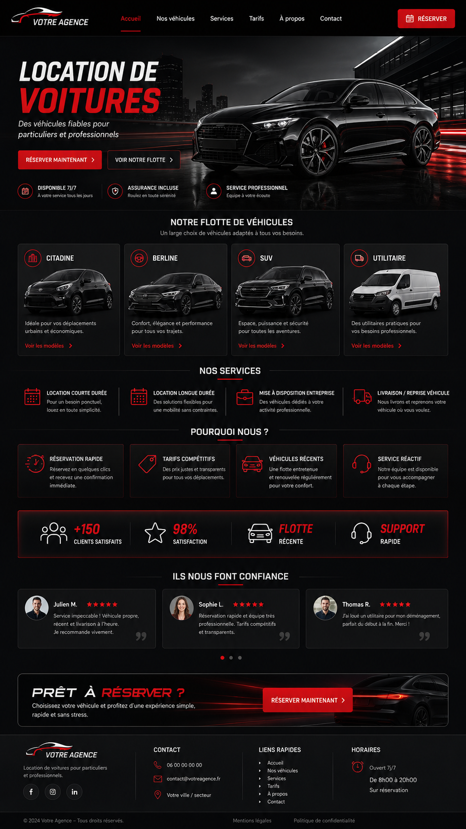 Site agence de location