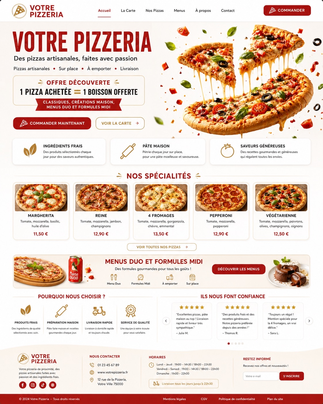 Site pizzeria